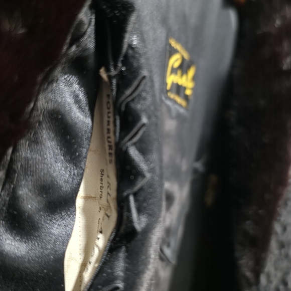 Vintage Persian Lamb Fur Coat with Mink Fur Collar Size M Luxury Perfect Conditi - Picture 15 of 17